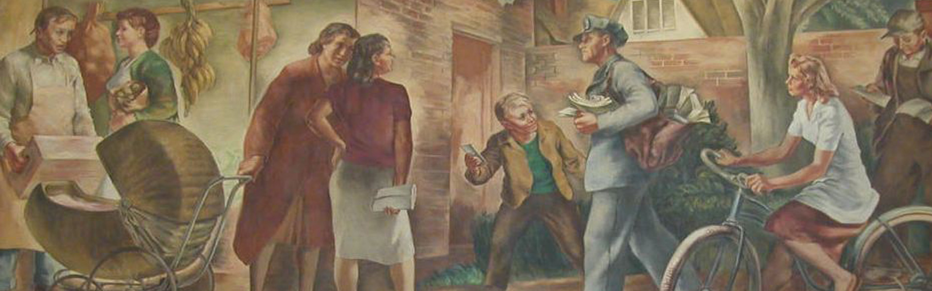 Mural in Broad Ripple post office